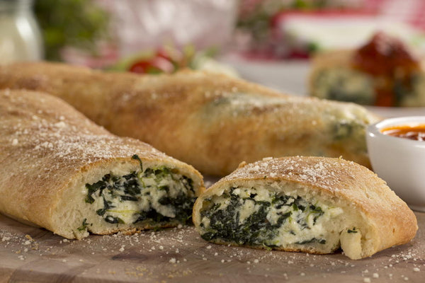 Spinach and Cheese Stromboli's